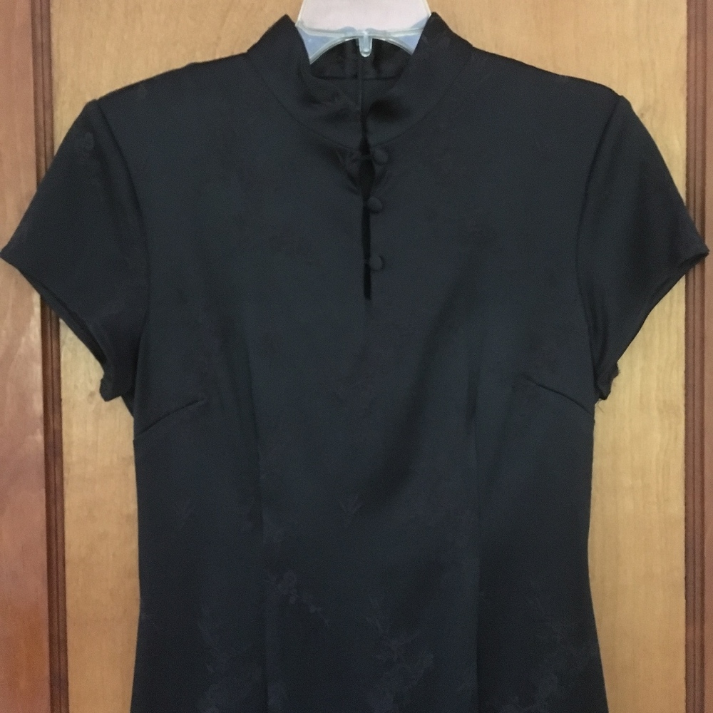 Chinese Inspired Black Maxi Dress